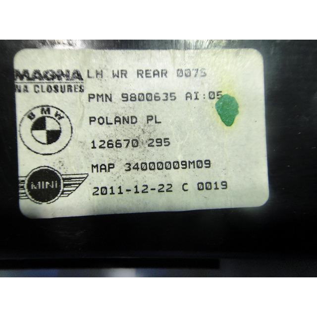 BMW ミニ クロスオーバー R60 等 右 リア パワーウィンドウ レギュレーター 品番  9800635  [0857] |  | 02