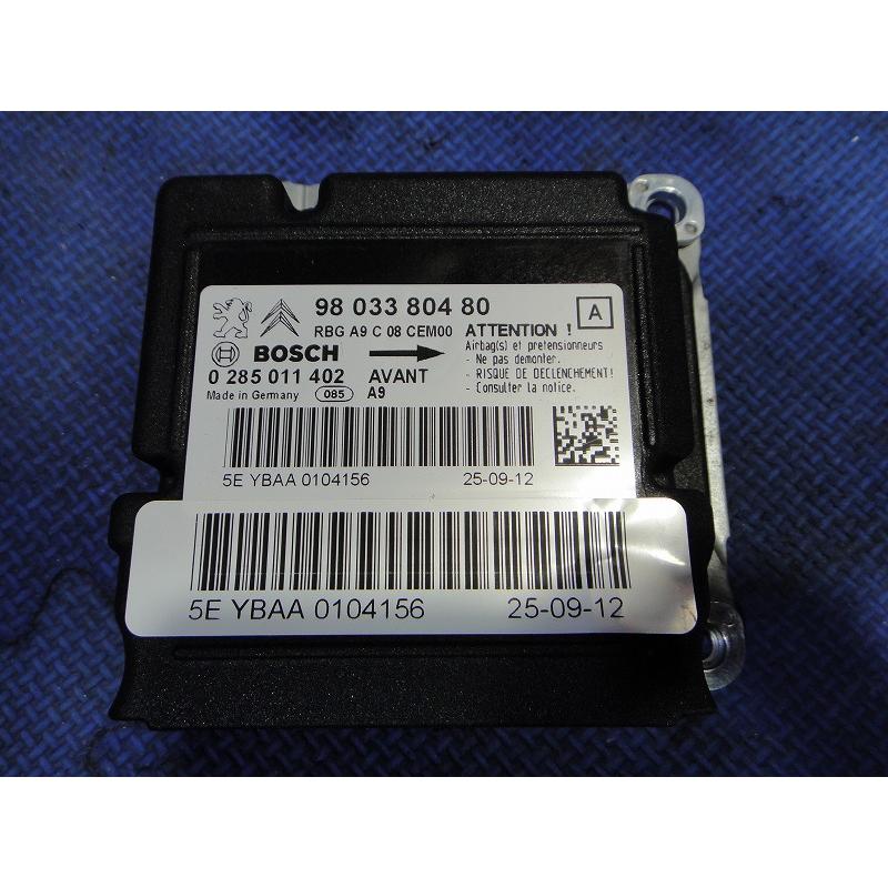 プジョー 208 A9 系 等 エアバック コンピューター ユニット  品番 9803380480  0285011402  [1348] | 