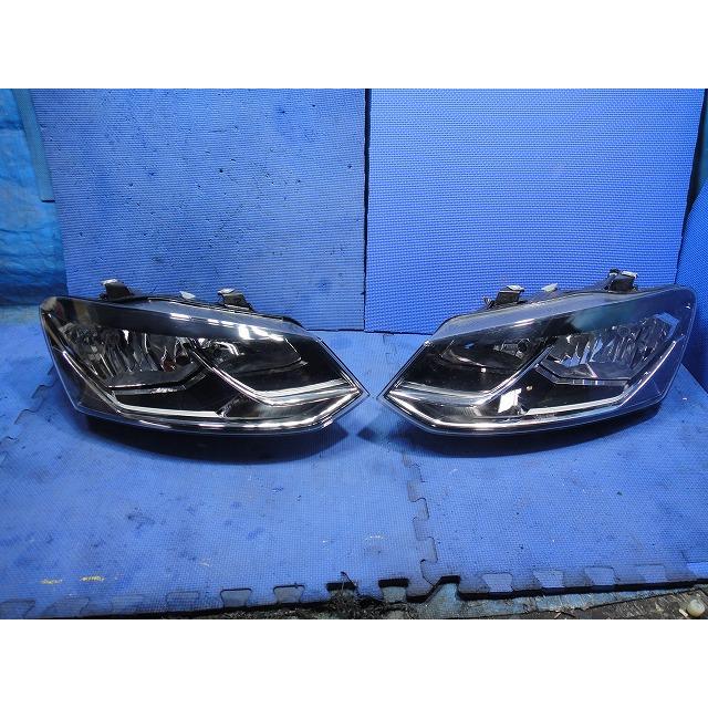 2017y VW ポロ  6R 系 等 後期  ヘッドライト 左右 ハロゲン 品番 6C2941005 6C2941006B   [2085] | 