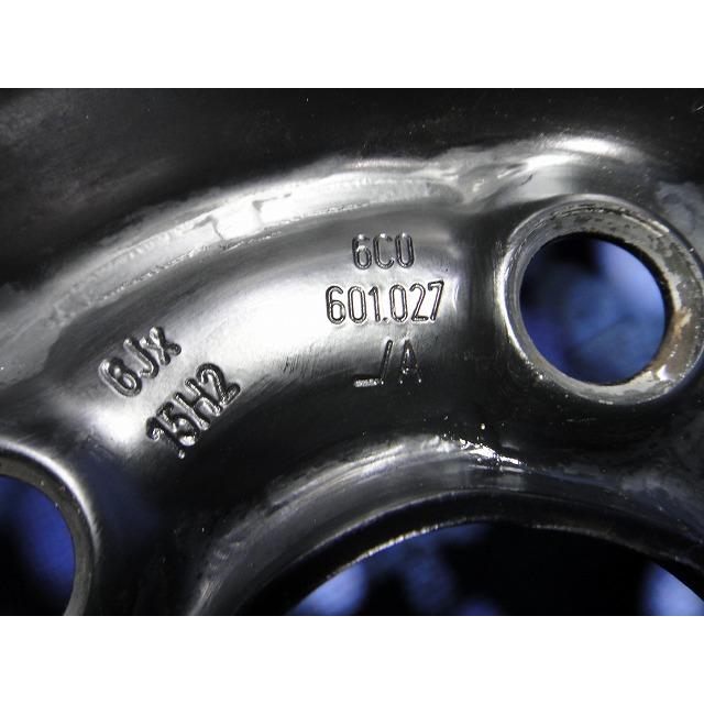 2017y VW ポロ  6R 系 等  純正 15インチ スチール ホイール キャップ付き タイヤ ホイル 185/60/15 9部山  [2085] |  | 07