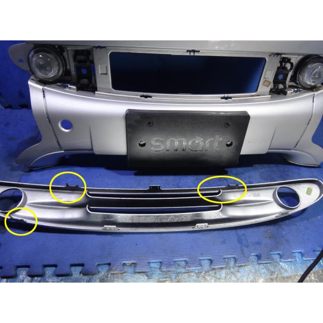 スマート フォーツー 450332 450 系 等  ボンネット フロント フード パネル フォグ付き  EB2 / EAD シルバー  [2147] |  | 06