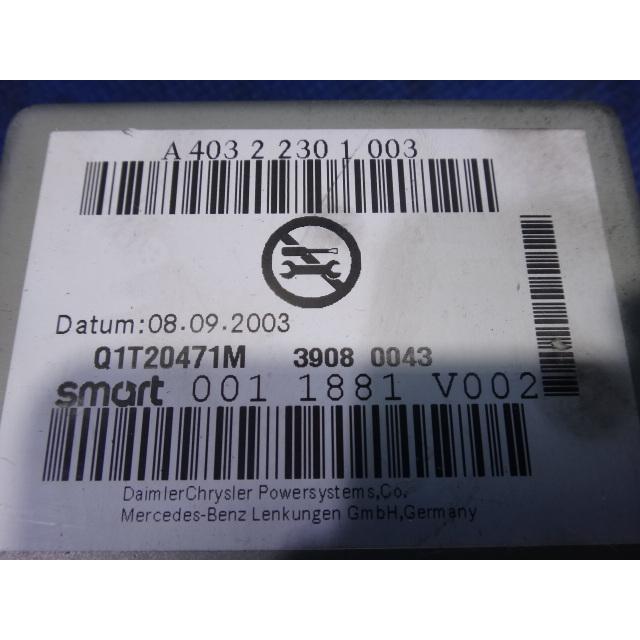 スマート フォーツー 450332 450 系 等  パワステ コントロール ユニット ステアリング 品番 0011881V002 [2147] |  | 01