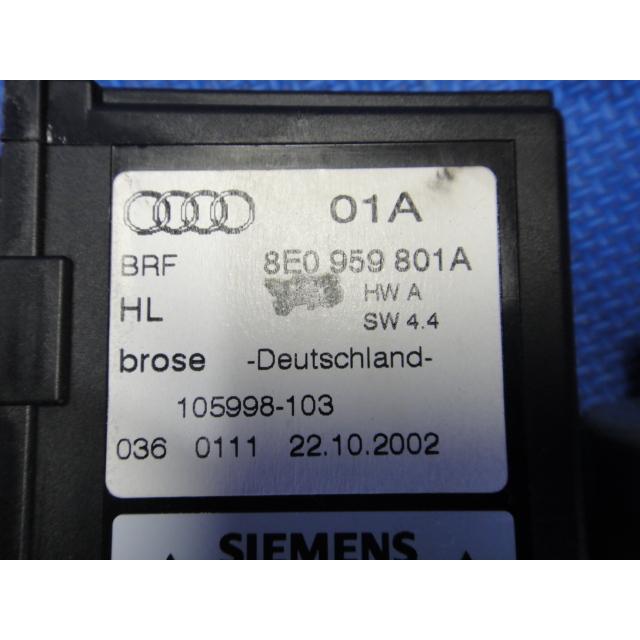 アウディ A4 8E系 B6 等 左 リア パワーウィンドウ レギュレーター モーター　品番 8E0959801A  [2358] |  | 01
