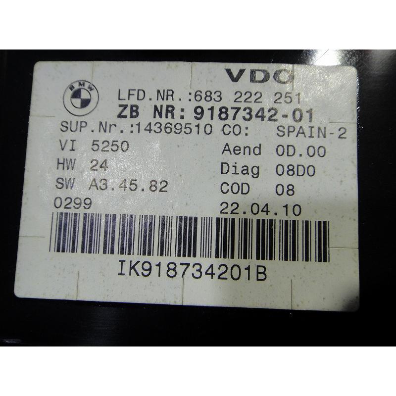 BMW 320i E90 E91 等  スピード メーター パネル  品番 9187342  [2775] |  | 02