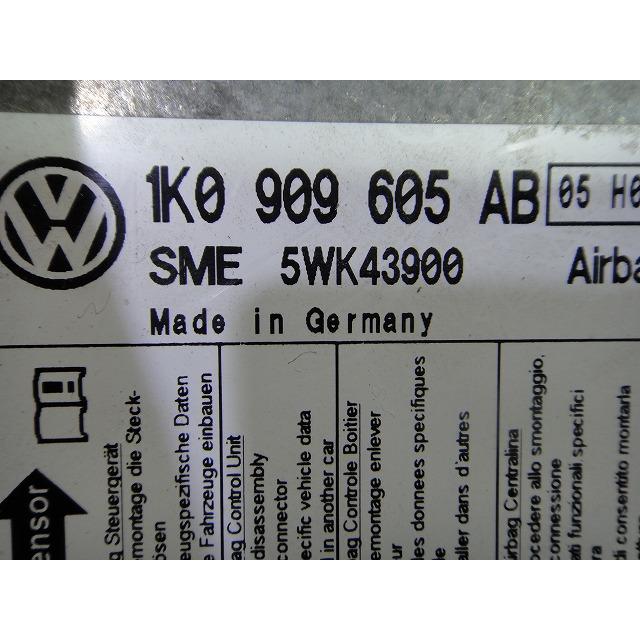 VW ゴルフ 5 1K 系 等  エアバック コンピューター  品番 1K0909605 AB  [2839] |  | 01