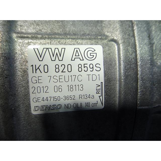 パサート ヴァリアント 3CCAX 等 純正 A/C エアコン コンプレッサー  品番 1K0820859 S  [3174] |  | 02