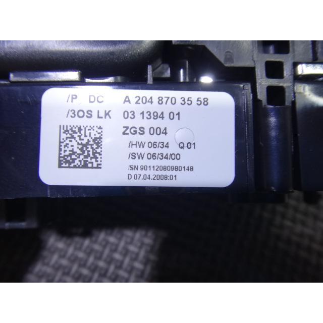 メルセデス ベンツ W204 C200 等 フロント 運転席 パワーウィンド スイッチ 品番 2048703558  [3373] |  | 02