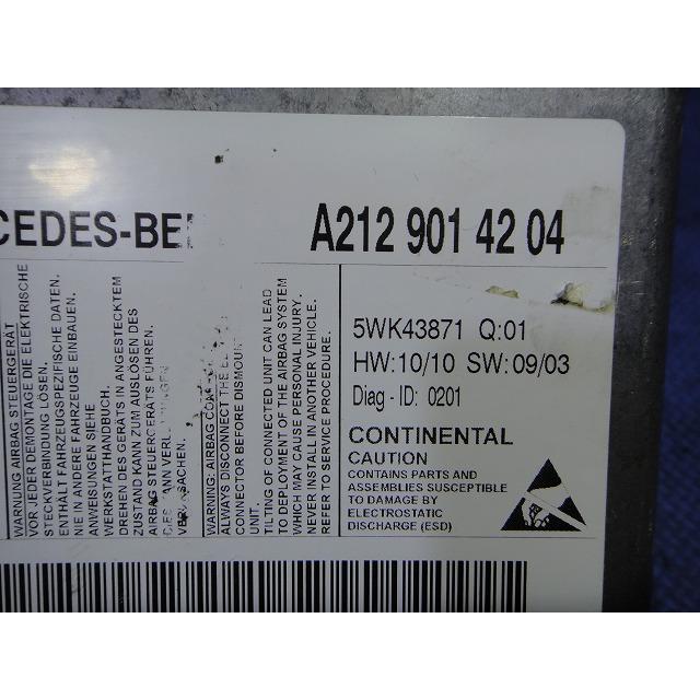 メルセデス ベンツ W212 E300 E350 等 エアバック コンピューター 品番 2129014204  [3406] |  | 01