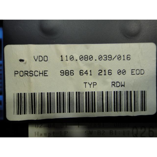 ポルシェ ボクスター 986 スピード メーター パネル 品番 98664121600