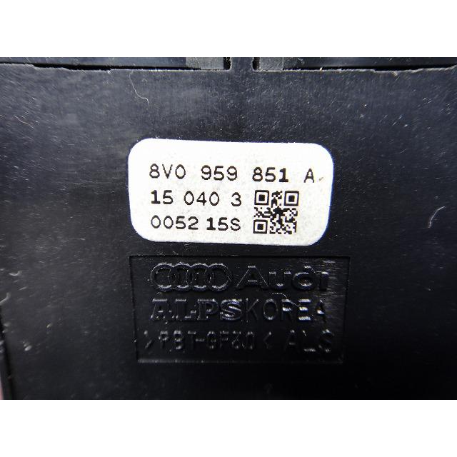 アウディ A3 8VCXSL 8V系 等 フロント 運転席 パワーウィンドウ スイッチ 品番 8V0959851 A  [4170] |  | 01