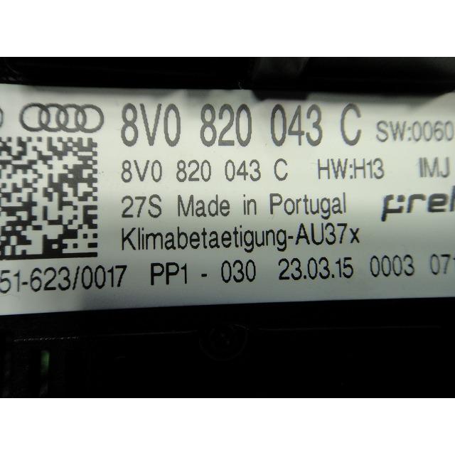 アウディ A3 8VCXSL 8V系 等 エアコン スイッチ パネル 品番 8V0820043 C   [4170] |  | 03