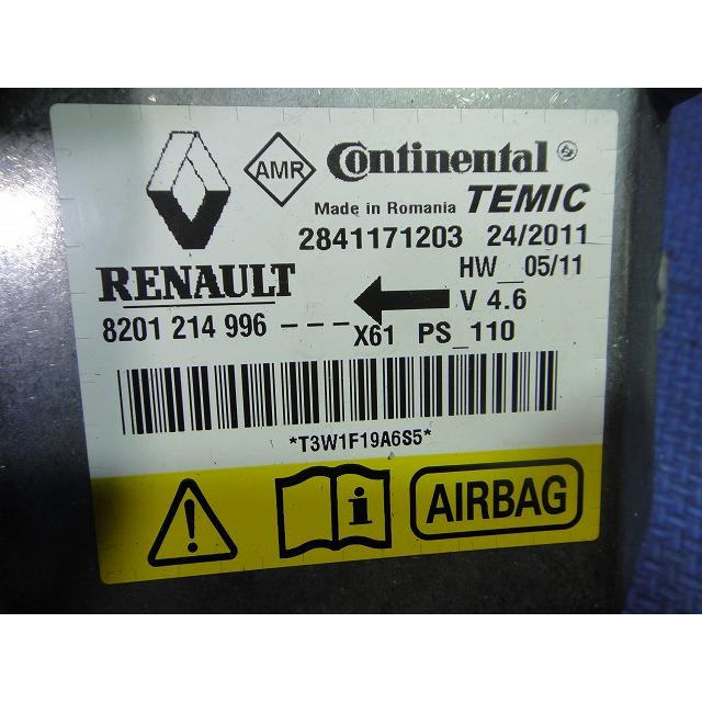 ルノー カングー KWK4M 等 エアバック コンピューター ユニット  品番 8201214996  [4603] |  | 01