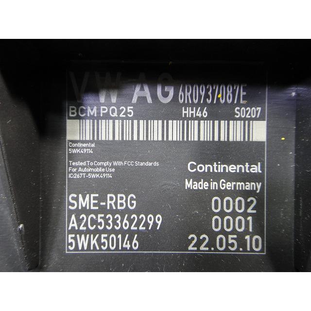 VW ポロ  6R 系等 BCM ボディ コントロール モジュール  品番 A2C53362299  BCMPQ25  [4822] |  | 01