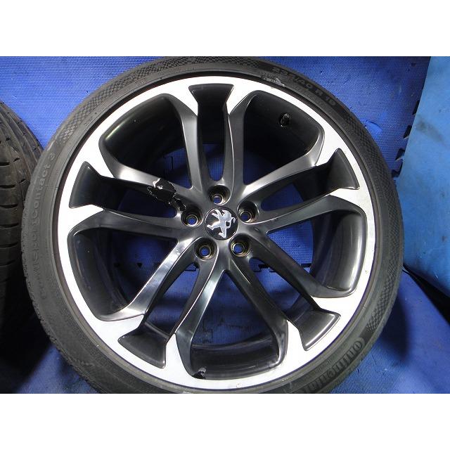 tk25 プジョー タイヤホイールセット2本② プジョー RCZ T7R5F02 純正 19インチ アルミ ホイール タイヤ
