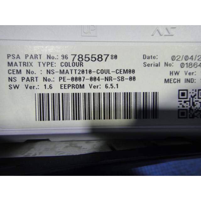 シトロエン DS5 B85F02 等 スピード メーター パネル 品番 9800759480  9678558780  [6041] |  | 03