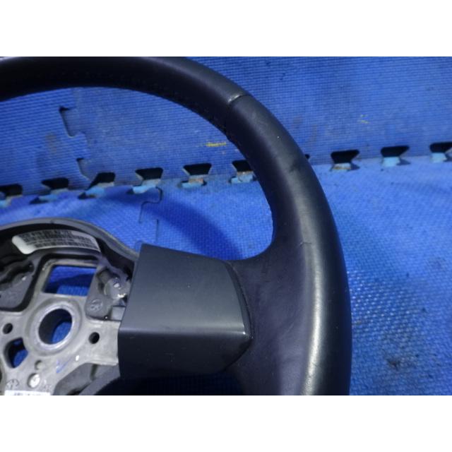 VW ゴルフ ヴァリアント 1KC 系 純正 ステアリング ハンドル 黒 レザー  [6296] |  | 02