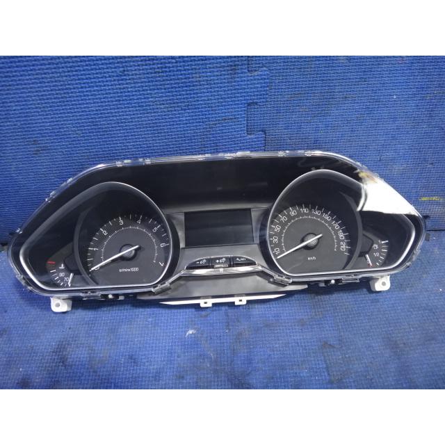 プジョー 208 A9 系 等 スピードメーター パネル 981384878001  走行 54,200Km  [6840] | 