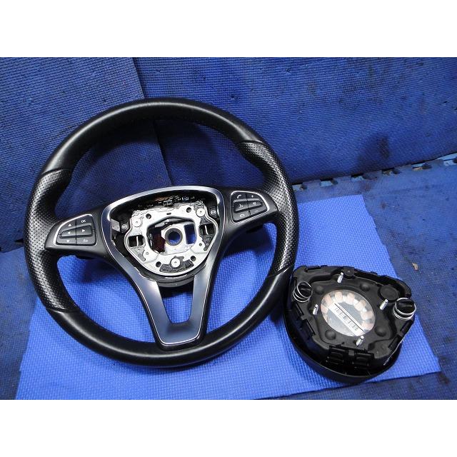 メルセデス B180 W246 等 後期　純正 ステアリング ハンドル  [7249] |  | 01