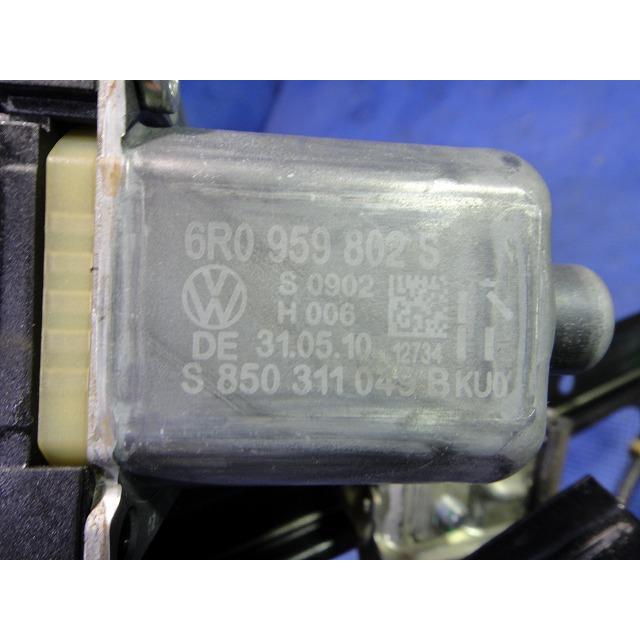 VW ポロ  6R 系等 右 フロント パワーウィンドウ レギュレーター   6R0959802S  [7590] |  | 02
