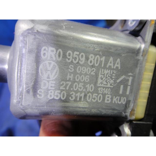 VW ポロ  6R 系等 左 フロント パワーウィンドウ レギュレーター   6R0959801AA [7590] |  | 02