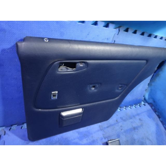 メルセデス ベンツ W123 230E 等  右 リア ドア 内張り 紺色 レザー 灰皿 ハンドル 付き  [8760] |  | 01