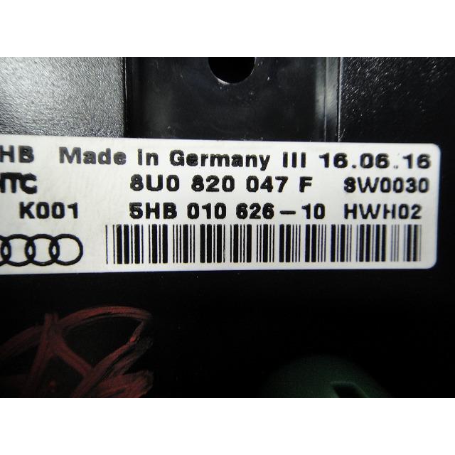 Audi アウディ Q3 8UCZD 8U系 等  エアコン スイッチ パネル  品番 8U820047 F [9248] |  | 02