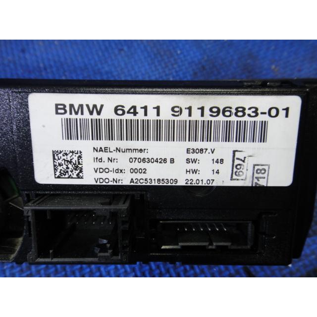 BMW E87 116i 等 オート エアコン スイッチ パネル　 品番 9119683   [9833] |  | 01