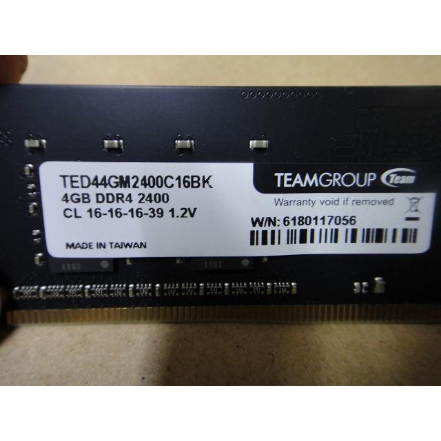 TEAM メモリー  TED44G2400C16BK x2  4GB DDR 2400 TED44GM2400C16BK x2  16GB |  | 02