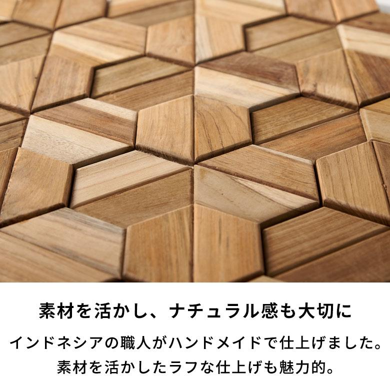 ウォール パネル 壁材 1枚 天然木製 ウッド タイル 板 面 内装 DIY リフォーム リメイク 簡単 おしゃれ 北欧 雑貨 インテリア ヘキサゴン 西海岸 1-14123 | ELEMENTS（インテリア） | 10