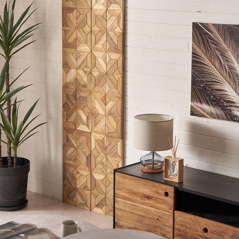 ウォール パネル 壁材 1枚 天然木製 ウッド タイル 板 面 内装 DIY リフォーム リメイク 簡単 おしゃれ 北欧 雑貨 インテリア クロス 西海岸 1-14124 | ELEMENTS（インテリア） | 03