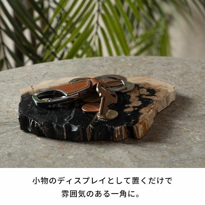 トレー 木化石 トレイ デコレーショントレイ おしゃれ アクセサリートレイ 1枚 珪化木 ウッド 置物 飾り 小物置き 北欧 リゾート インテリア 西海岸 1-14317 | ELEMENTS（インテリア） | 04