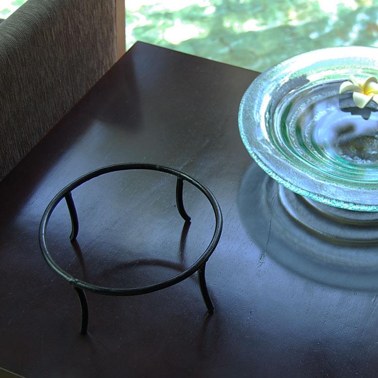 ガラスの水盤用スタンド ロータイプ 雑貨 アジア雑貨 アジアン雑貨 新生活のアジアンインテリア アジア工房 おしゃれ 10040 | ブランド登録なし | 03