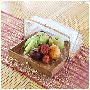 アジアン雑貨 竹製フードストッカー スクエアタイプ 留め具あり アジア工房 10055 | ブランド登録なし | 01