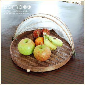 アジアン雑貨 竹製フードストッカー オーバルタイプ 留め具あり アジア工房 10056 | ブランド登録なし | 01