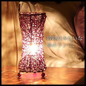 アジアン雑貨 ラタンのアワーグラスライト アジア工房 10063 | ブランド登録なし | 01