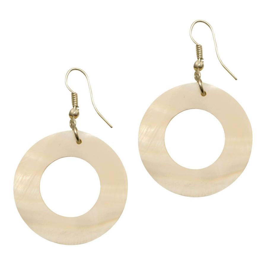 ピアス 揺れる 夏 パール レディス アクセサリー ホワイト 円形 ラウンド アジアン ジュエリー シンプル 上品 エスニック 10081 | ブランド登録なし | 10