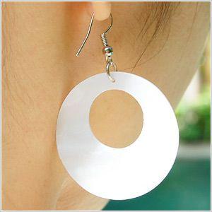 マザーオブパールのキレイなアジアンピアス Ｂ アジア工房 10082 | ブランド登録なし | 02