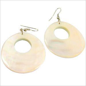 マザーオブパールのキレイなアジアンピアス Ｂ アジア工房 10082 | ブランド登録なし | 03