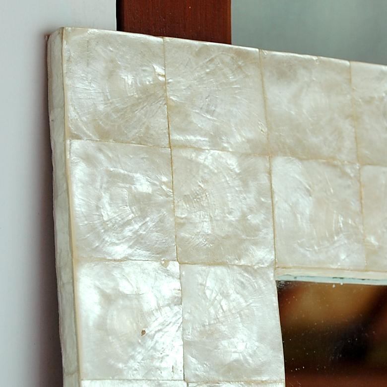 アジアン雑貨 カピスシェルのウォールミラー 鏡 アジア工房 10131 | ブランド登録なし | 02