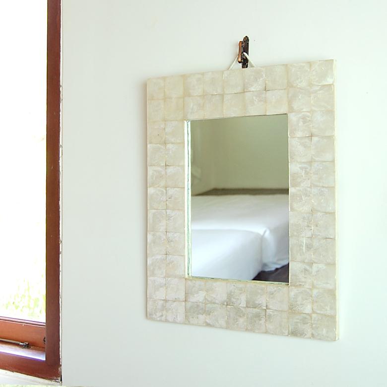 アジアン雑貨 カピスシェルのウォールミラー 鏡 アジア工房 10131 | ブランド登録なし | 04