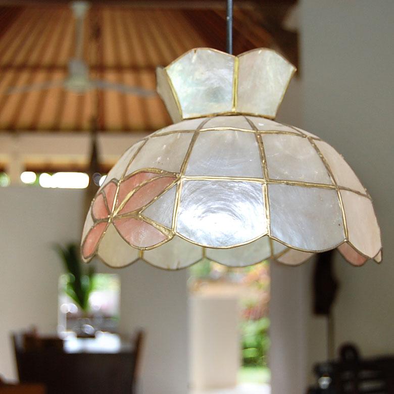 アジアン雑貨 カピスシェルのペンダントランプ アジア工房 10132 | ブランド登録なし | 02