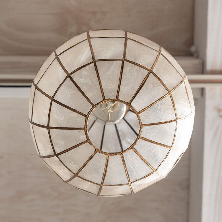 アジアン雑貨 カピスシェルのペンダントボールランプ アジア工房 10134 | ブランド登録なし | 13