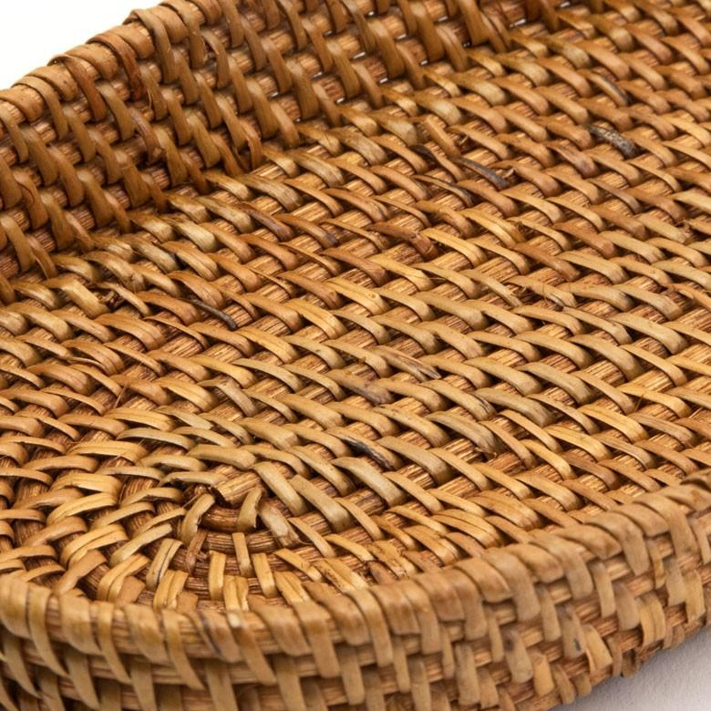 バスケット 楕円形 ラタン アタ トレー カゴ 収納ケース 小物入れ アジアン ナチュラル バリ雑貨 おしゃれ 10176b | ブランド登録なし | 01