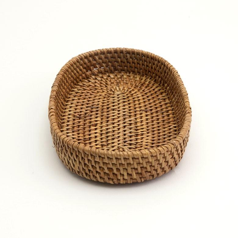 バスケット 楕円形 ラタン アタ トレー カゴ 収納ケース 小物入れ アジアン ナチュラル バリ雑貨 おしゃれ 10176b | ブランド登録なし | 11