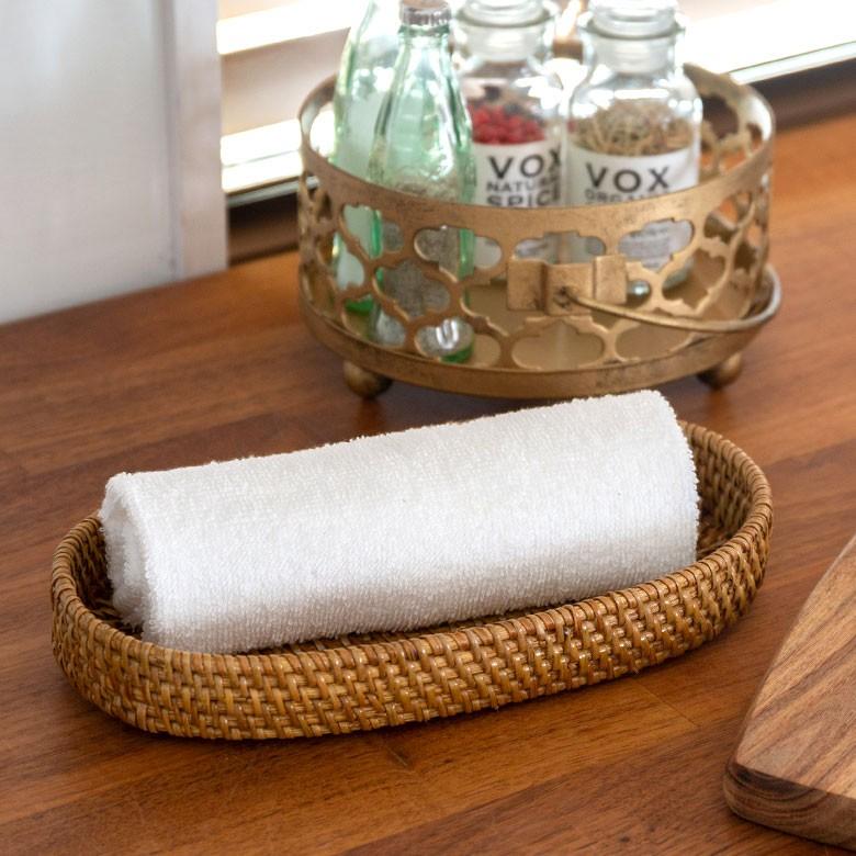 バスケット 楕円形 ラタン アタ トレー カゴ 収納ケース 小物入れ アジアン ナチュラル バリ雑貨 おしゃれ 10176b | ブランド登録なし | 13