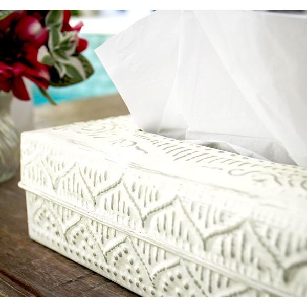 ティッシュケース アルミのティッシュケースボックス ホワイト アジア工房 10203-wh | ブランド登録なし | 03