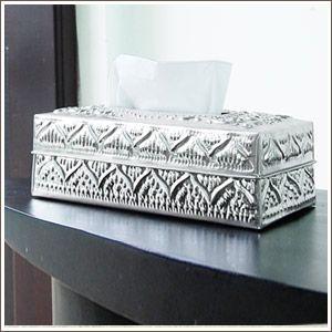 ティッシュケース アルミのティッシュケースボックス アジア工房 10203 | ブランド登録なし | 01