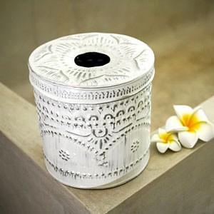 アルミ製トイレットペーパーケース ホワイト アジア工房 10204-wh | ブランド登録なし