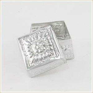 アジアン雑貨 アルミの四角いケース S アジア工房 10207 | ブランド登録なし