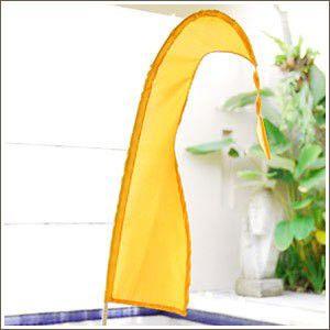 アジアン雑貨 カラフルで形のかわいいウングルウングル 旗 オレンジ アジア工房 10229 | ブランド登録なし | 01